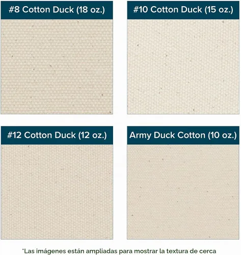 Vista 2 de Creative Mark Rollo de lona de pato de algodón sin imprimar - Rollo de pato militar de 10 oz - 60 pulgadas x 30 yardas - Lienzo de textura lisa