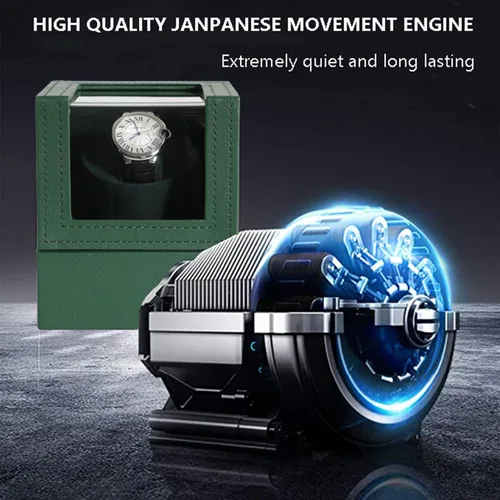 Vista 5 de Bobinadora de reloj para relojes automáticos Caja de reloj Bobinadora automática Motor japonés con opción de batería