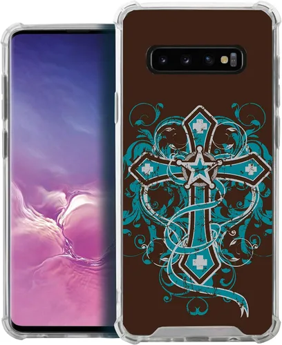 Vista 23 de CasesOnDeck - Funda compatible con Samsung Galaxy S10+ S10 Plus 6.4 pulgadas] S10+ Funda delgada, transparente y flexible de poliuretano