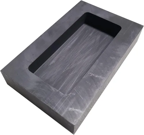 Vista 2 de Molde de lingote de grafito de oro y plata para fundir refinación de fundición (4.4 lbs)
