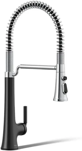 Vista 37 de KOHLER 23767-BL Grifo de tono de barra de cocina de un solo mango, grifo de fregadero de preparación, grifo de barra húmeda, grifo para fregadero