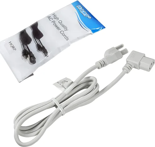 Vista 8 de HQRP Cable de CA – 6 pies 18 AWG – IEC C13 en ángulo recto a NEMA 5-15P – Listado UL – Reemplazo compatible con Sole F63 21034, F85 21016, XE850