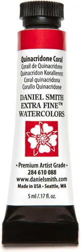 Vista 86 de DANIEL SMITH Pintura acuarela extrafina, tubo de 5 ml, rojo alizarina, 284610004