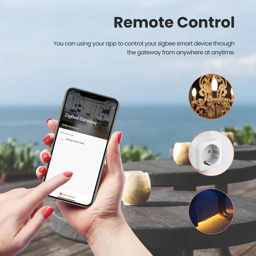 Vista 7 de Zigbee Smart Touch - Interruptor de luz de pared, control de aplicación/voz, visión nocturna, requiere puerta de enlace Tuya