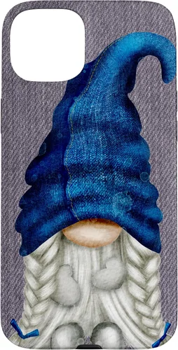Vista 8 de Funny Gnome Girl with Blue Jeans for Women Cute Denim Case for iPhone 17