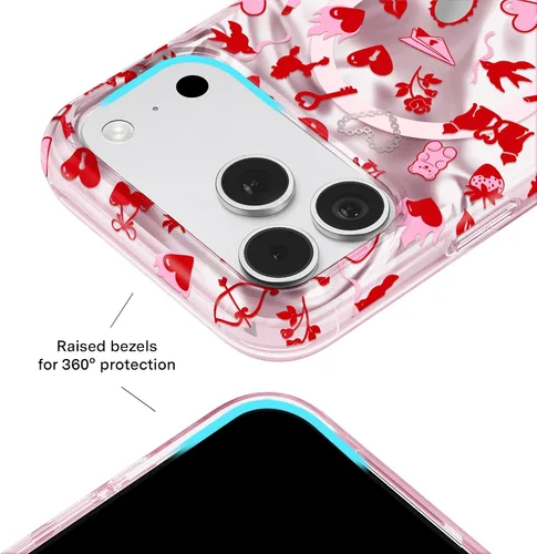 Vista 665 de VELVET CAVIAR Funda para iPhone 15, compatible con MagSafe, probada contra caídas de 10 pies, fundas protectoras de diseño, leopardo color rosa