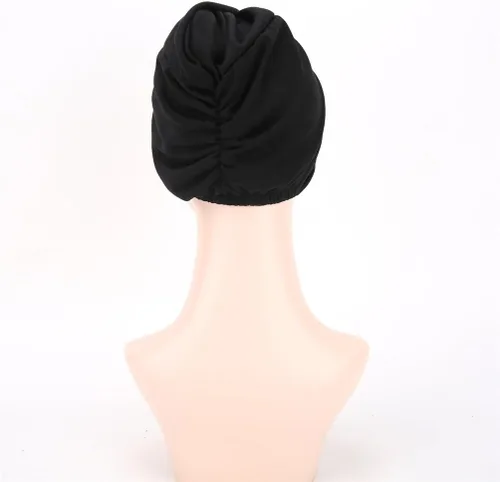 Vista 6 de Turbantes para mujer, con forro de satén, previamente atado, con nudo, para dormir, gorro de quimioterapia