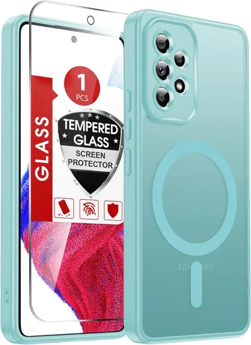 Vista 294 de LeYi Funda para teléfono Samsung-S23: protector de pantalla e imán MagSafe Púrpura