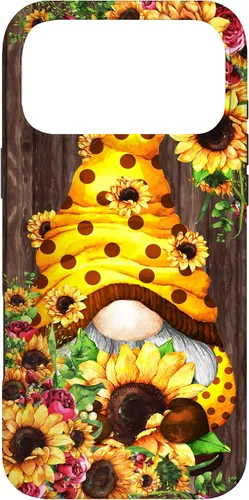 Vista 22 de Yellow Sunflower Gnome for Women Cute Summer Flower Pattern Case for iPhone 17