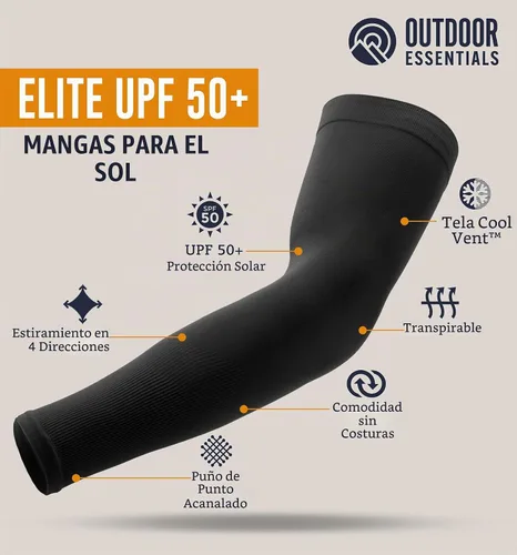 Vista 6 de OutdoorEssentials Mangas de brazo con protección solar UV, manga de compresión para brazos, mangas de brazo UV para hombres, mujeres, mangas