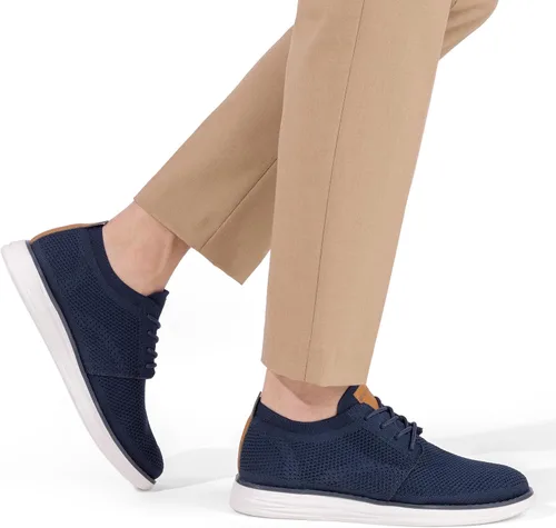 Vista 5 de Bruno Marc Zapatillas de malla para hombre Oxfords ligeras