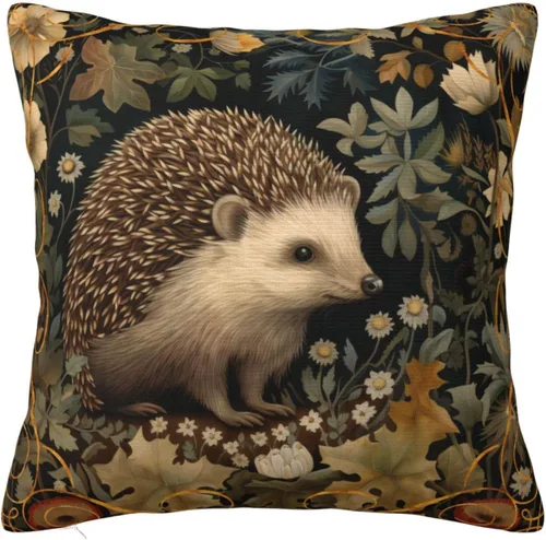Vista 43 de Fundas de almohada William Morris diseño Strawberry Thief, fundas de almohada decorativas suaves para exteriores, fundas de almohada para decoración