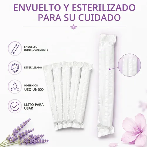 Vista 4 de Aplicadores de crema vaginal desechables, paquete de 120, punta suave