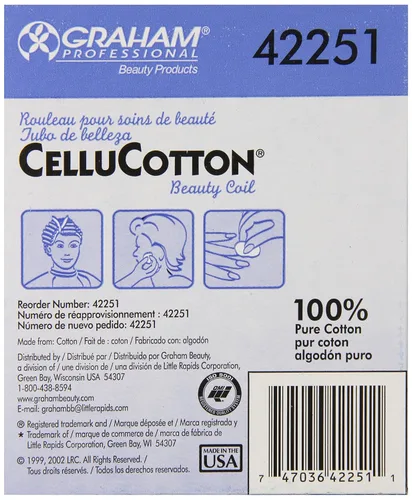 Vista 2 de Graham Bobina de belleza Cellucotton, 40 pies