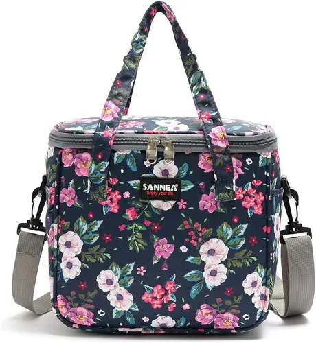 Vista 10 de Lonchera térmica reutilizable con aislamiento térmico linda para mujeres adultas, trabajo, oficina, viajes al aire libre, picnic, playa, barbacoa