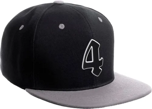 Vista 201 de Daxton Gorra clásica con visera de billete plano con letras del alfabeto inglés antiguo de la A a la Z