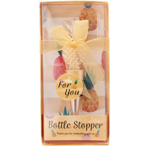 Vista 8 de 15 tapones para botellas de vino de piña para botellas de vino, recuerdos de fiesta en la playa, baby shower y recuerdos de boda para invitados