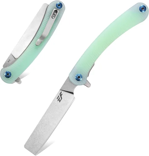 Vista 11 de Eafengrow EF939 cuchillo plegable de bolsillo con hoja de acero D2 y mango G10; cuchillo plegable de bolsillo EDC para supervivencia en camping y al