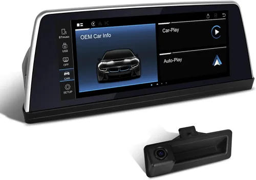 Vista 10 de PEMP Pantalla Linux de 8.8 pulgadas para BMW E60 E90 CCC con cable e inalámbrico CarPlay Retrofit Android Auto Display Mirror Link Car Radio