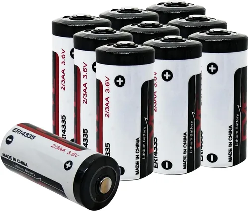 Vista 7 de Paquete de 2 baterías de litio primarias ER14335 2/3AA 3.6V 1650mAh para PC industrial, RAM de computadora, equipo médico