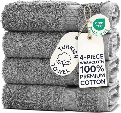 Vista 111 de Chakir Turkish Linens - Toallas turcas de 100% algodón, suaves y absorbentes (juego de 3 toallas personalizables, color aguamarina)
