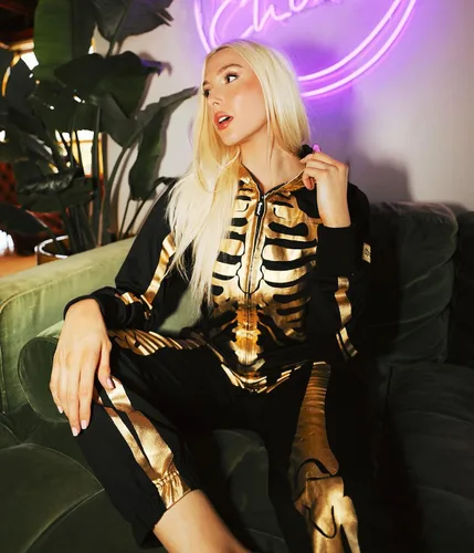 Vista 4 de Tipsy Elves - Disfraz de esqueleto de Halloween para mujer con estampado de espalda disfraz de esqueleto