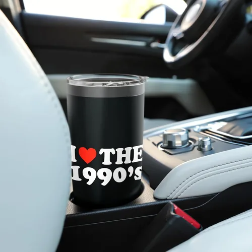 Vista 6 de I Love The 1990's - Funny Retro Nostalgia Nineties Statement Stainless Steel Insulated Tumbler