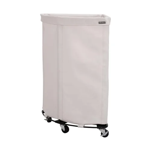 Vista 10 de Seville Classics - Cesta de lona resistente con ruedas para lavandería comercial