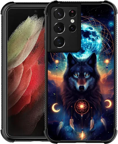 Vista 49 de Funda compatible con Samsung Galaxy S21, diseño de elefantes africanos, diseño increíble a prueba de golpes, antiarañazos, carcasa trasera
