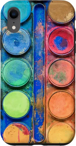 Vista 25 de Caja de paleta de pintura de acuarela - Funda de regalo divertida para artista/pintor/arte para iPhone 17