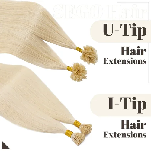 Vista 55 de SEGO Extensiones de cabello humano con micro cuentas, extensiones de cabello humano con micro bucle, lacio, natural, fusión fría, 1.76 oz/paquete