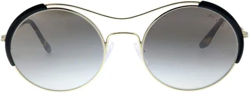 Vista 2 de Prada PR 55VS AAV5O0 - Lentes de sol ovalados de metal dorado pálidonegro