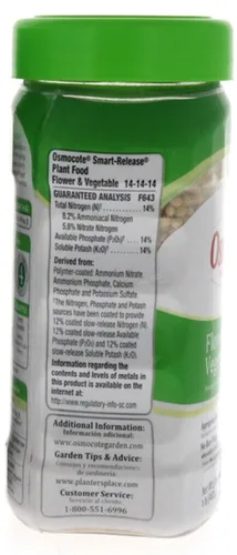Vista 2 de Osmocote Smart-Release - Alimento vegetal para plantas, 14-14-14, 1 libra, paquete de (4)