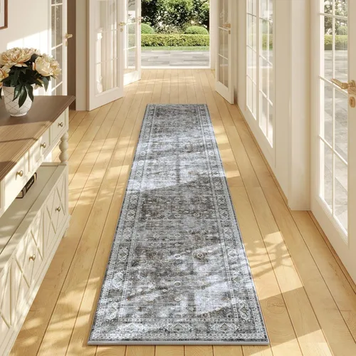 Vista 41 de Rugcomf Alfombra de Entrada de 2'x3' - Patrón Paisley, Tapete para Puerta de Entrada Interior, Floral Vintage, Lavable a Máquina, Alfombra