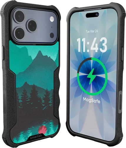 Vista 15 de Smartish Funda para iPhone 12 Pro Max Armor - Gripzilla [resistente + protectora] Funda de agarre delgada y resistente - Black Tie Affair