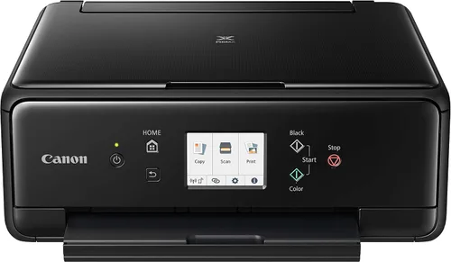 Vista 2 de Canon PIXMA TS6220 - Impresora fotográfica inalámbrica todo en uno con fotocopiadora, escáner e impresión móvil, negra, funciona con Alexa