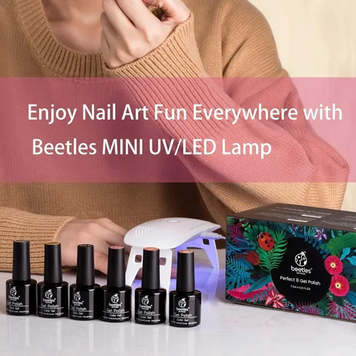 Vista 6 de Beetles Luz UV para Uñas Mini Lámpara de Uñas Lámpara de Curado de Gel de Uñas Poli Gel de Uñas Portátil Lámpara de Uñas LED UV Luz de Uñas