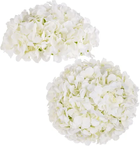 Vista 13 de BLOSMON Hydrangea Artificial Flowers Ball Centerpieces for Wedding, 6 Pcs Borgoña