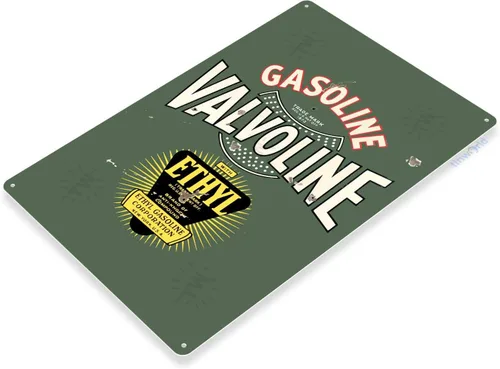 Vista 2 de Tin Sign "Valvoline Ethyl Medalla Decor Wall Art Gas Oil Garage Shop Bar A668