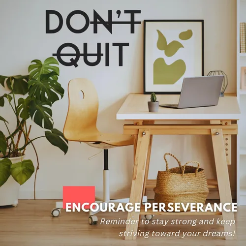 Vista 2 de My Vinyl Story - Calcomanía de pared motivacional con frase en inglés "Don't Quit Do It" para el hogar, gimnasio, fitness, deportes, entrenamiento