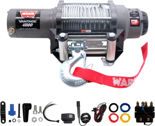 Vista 4 de Cabestrante Warn Vantage 2000 S, 2000 libras. de capacidad, Negro