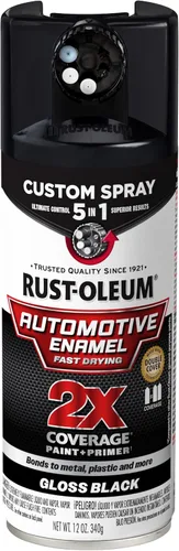 Vista 19 de Rust-Oleum 2X pintura en aerosol personalizada de esmalte automotriz 5 en 1, 12 onzas, claro brillante Brillo Transparente