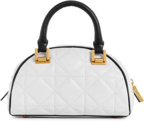 Vista 3 de GUESS Mildred Mini Bowler, Blanco, Blanco