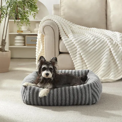 Vista 13 de MIXJOY Cama para Perros de Tamaño Mediano y Pequeño, Cama Lavable para Perros Medianos con Funda Extraíble, Cama Rectangular para Perros de Felpa