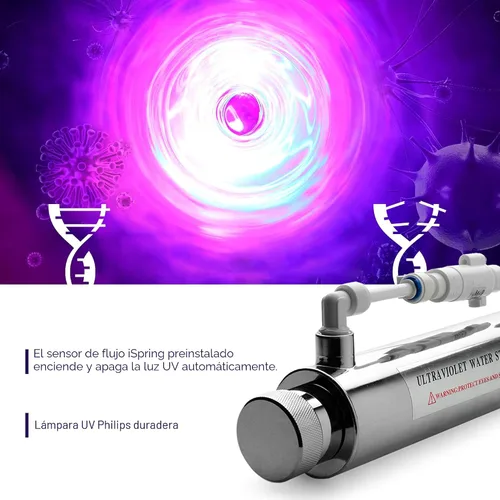 Vista 3 de iSpring UVT11A 11-Watt 110-Volt 60HZ Transformador UV Balasto electrónico para filtro de agua de luz ultravioleta con interruptor de sensor de flujo