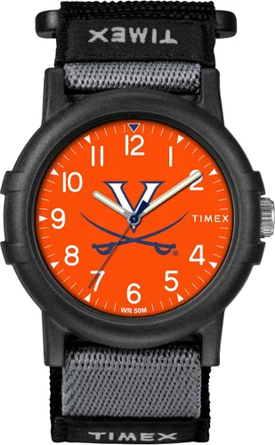 Vista 7 de Timex Reloj unisex Collegiate Recruit de 1.496 in - Tennessee Volunteers con correa de tela negra