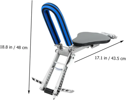 Vista 8 de LIOOBO Asiento para niños y niñas para bicicletas de montaña, aleación de aluminio, pedal de descanso seguro para niños y niñas