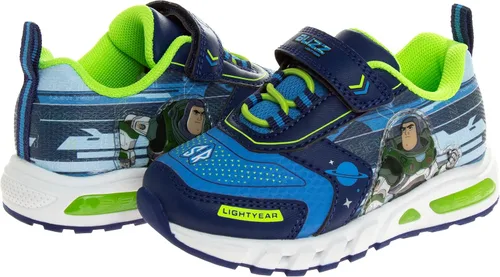 Vista 2 de Disney Pixar Toy Story - Zapatos deportivos para niños - Buzz Lightyear y Woody sin cordones con luces para niños pequeños (niños pequeños)