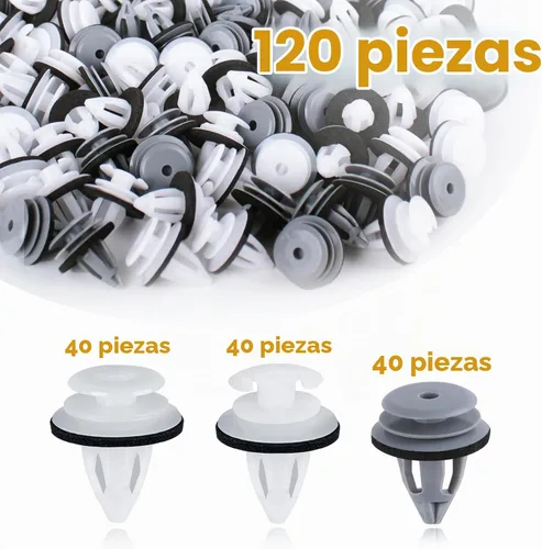 Vista 2 de Xislet 120Pcs Clips de Retención para Panel de Embellecedor de Puerta Compatibles con BMW Serie 3, 5, 7, Modelos E36, E34, E38, E39, M3, X1, X3, X4