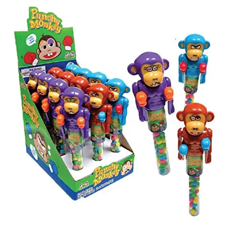 Vista 2 de Kidsmania Punchy Monkey - Dispensador de dulces (paquete de 12)